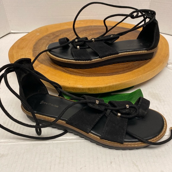 stradivarius Shoes - Stradivarius Rugged sole Lace up Gladiator Sandals
